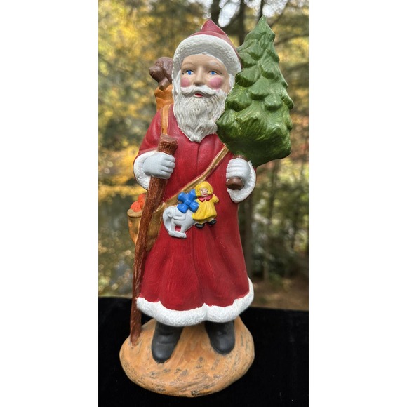 VTG Hand Painted Ceramic 11” Santa Claus/St Nicholas Provincial Mold USA -CH7 - Picture 1 of 11